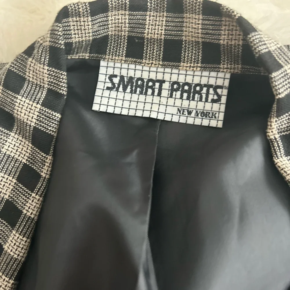 Vintage checkered blazer
